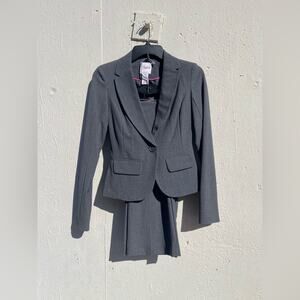 Y2K business casual Career Candies pants suit set Single Button Blazer jacket XS